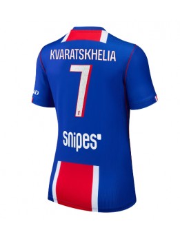 Paris Saint-Germain Khvicha Kvaratskhelia #7 Replika Hemmakläder Dam 2026-27 Kortärmad Paris Saint-Germain Khvicha Kvaratskhelia #7 Replika Hemmakläder Dam 2026-27 Kortärmad